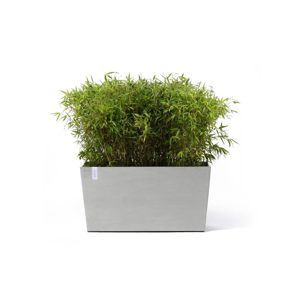 Ecopots - Jardinière sur roues Paris 100 Blanc Gris - 100 x 40 x H. 50 cm - 137 L ECOPOTS - Image 1