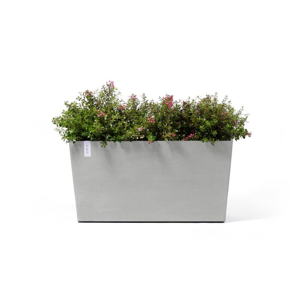 Ecopots - Jardinière sur roues Paris 100 Blanc Gris - 100 x 40 x H. 50 cm - 137 L ECOPOTS - Image 2