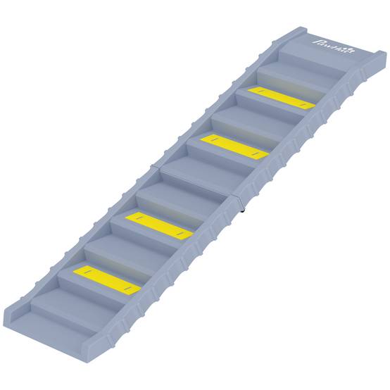 Rampe voiture pliable, escalier chien 10 marches, antidérapante, 154x40cm, grands chiens <25kg - Image 2