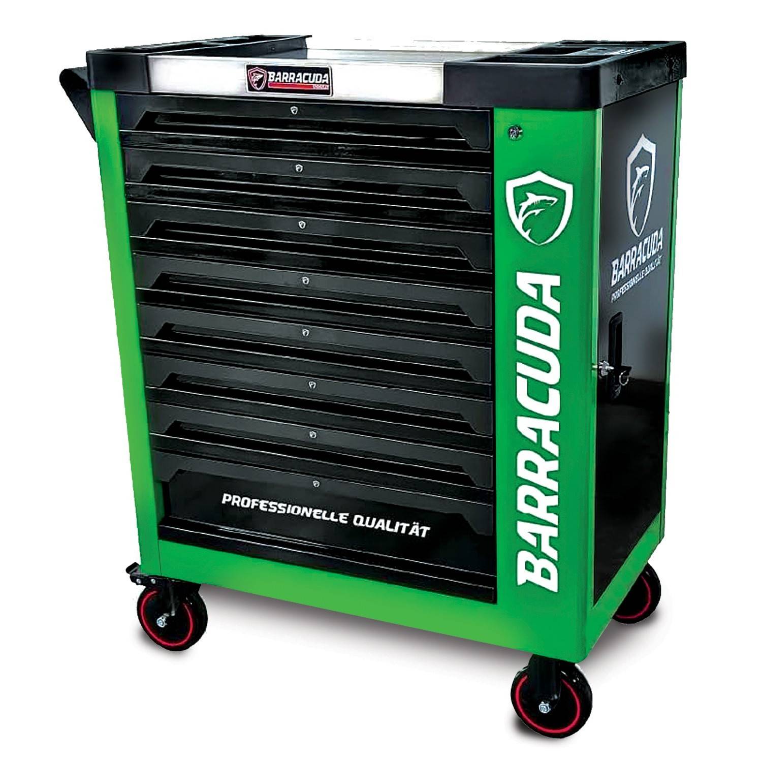 Servante d'atelier/ Chariot Barracuda Tools Rock PRO+ 8 tiroirs 7 outillés - 4 roues, 2 freins - Chariot MECANICIEN, GARAGISTE - Image 2