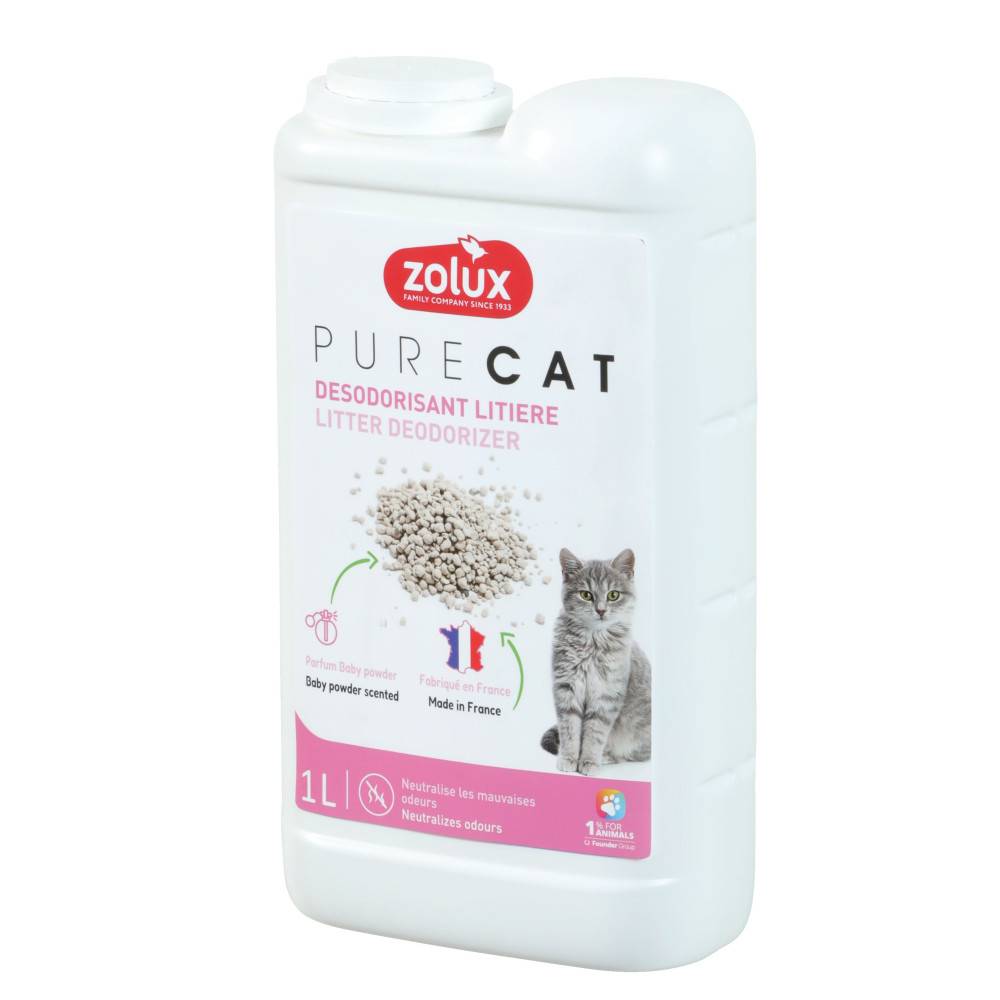 Zolux - Désodorisant pour litière parfum baby powder 1 litre pour chat - Image 1