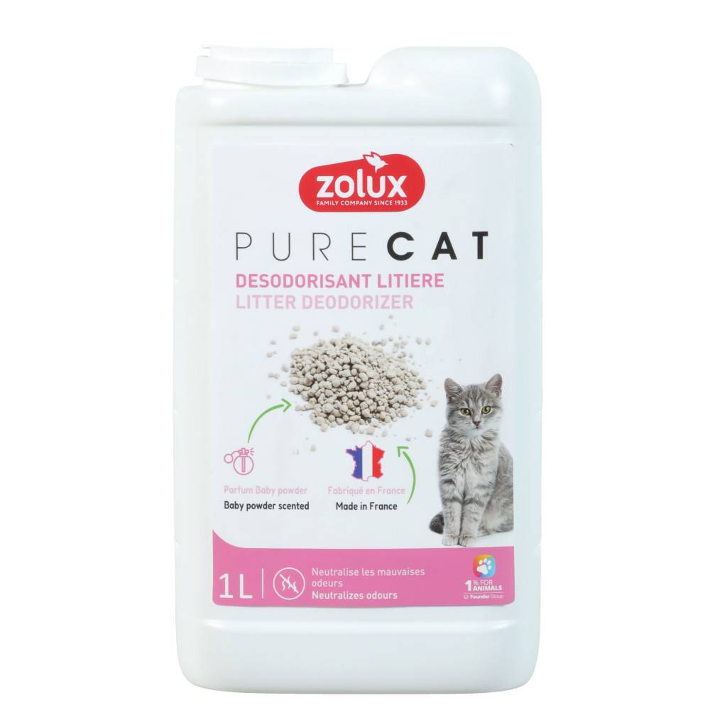Zolux - Désodorisant pour litière parfum baby powder 1 litre pour chat - Image 2