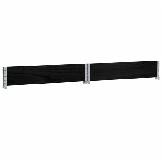 Jardinière bois de pin noir 100 x 100 x 21.5 cm - PANGIVO - Image 6