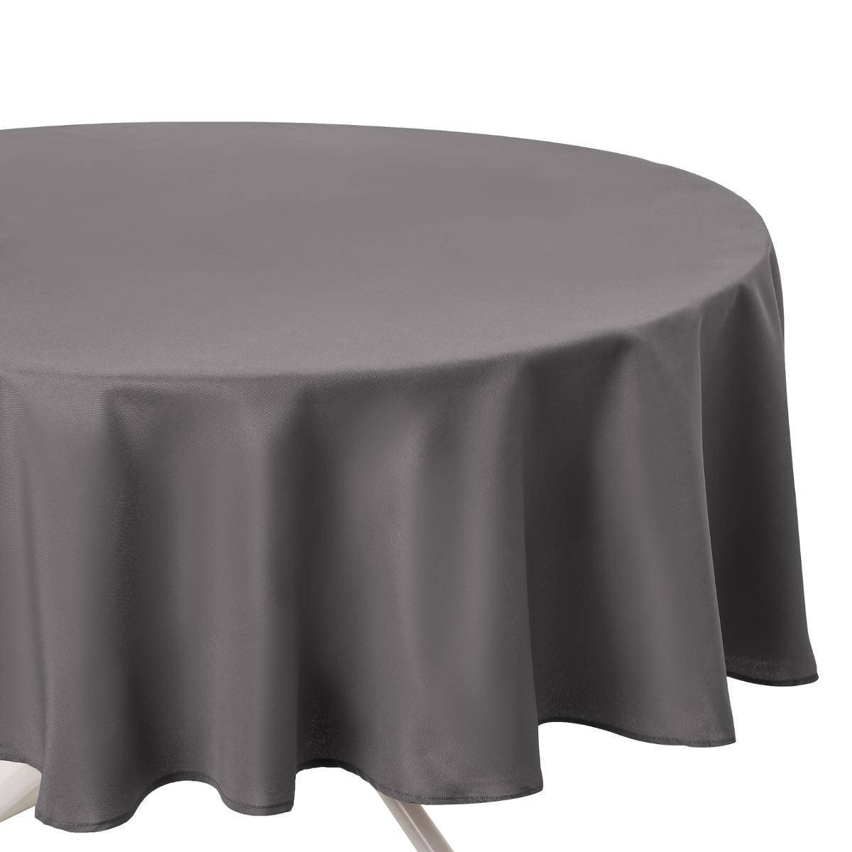 Atmosphera - Nappe anti-tâche gris D180cm - Atmosphera Créateur d'intérieur - Image 2