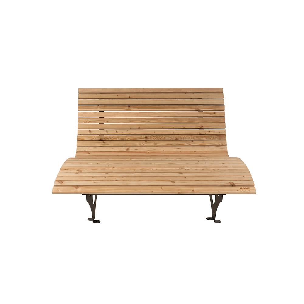 Chaise longue/canapé forestier en bois avec 2x coussins HOME DELUXE TAIGA - Fabriqué en Allemagne - Image 6