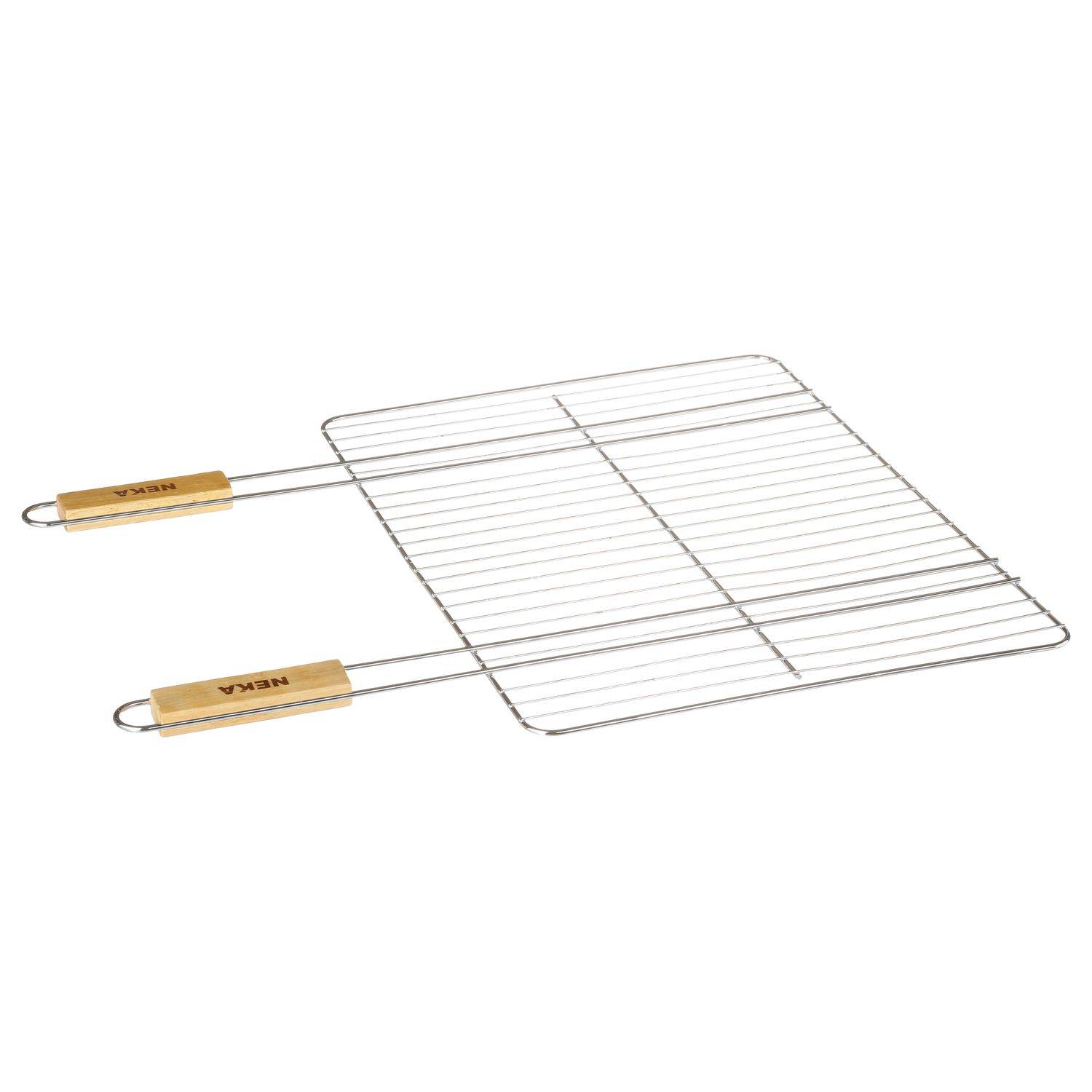 Neka - Grille barbecue rectangulaire - 38 x 50 - Métal - Neka