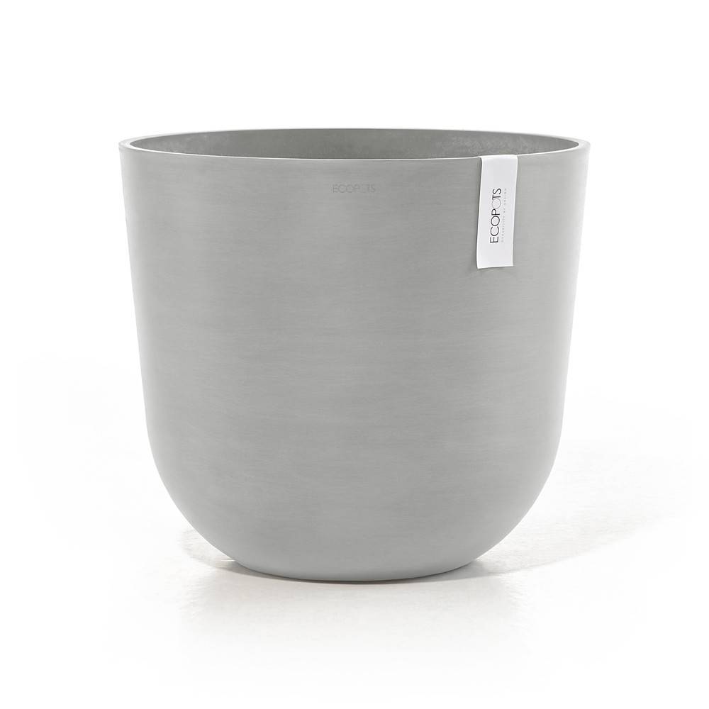 Ecopots - Pot Rond Oslo 45 Blanc Gris - Ø 45 x H. 39,2 cm - 46,6 L ECOPOTS - Image 1
