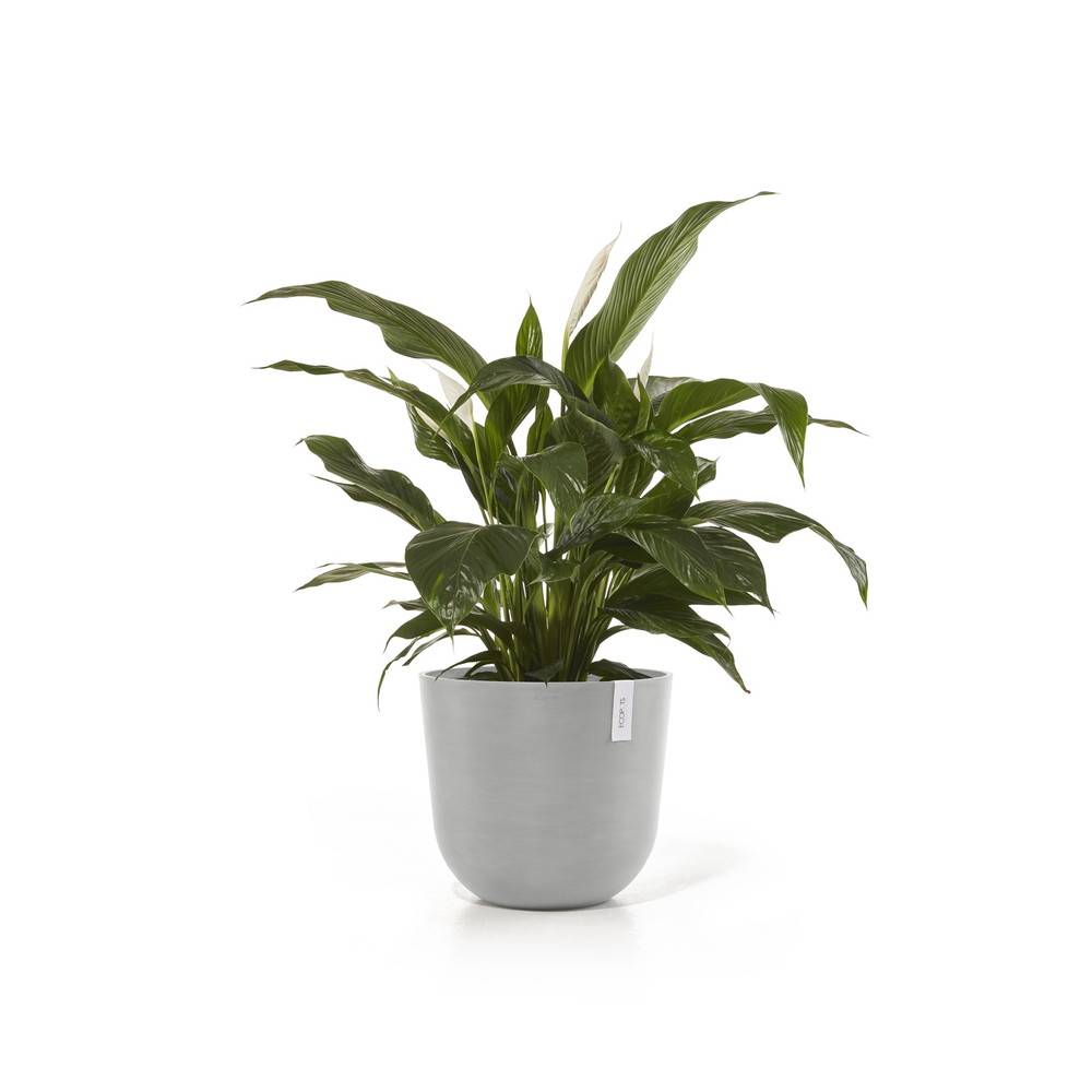 Ecopots - Pot Rond Oslo 45 Blanc Gris - Ø 45 x H. 39,2 cm - 46,6 L ECOPOTS - Image 2