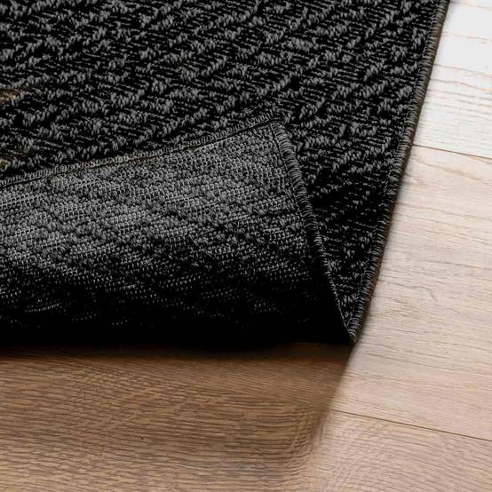 Grand Tapis Rectangulaire Aspect Jute en PP pour Grande Terrasse Jardin Anthracite 200x290 cm – ComfortXL Outdoor Living - Image 7