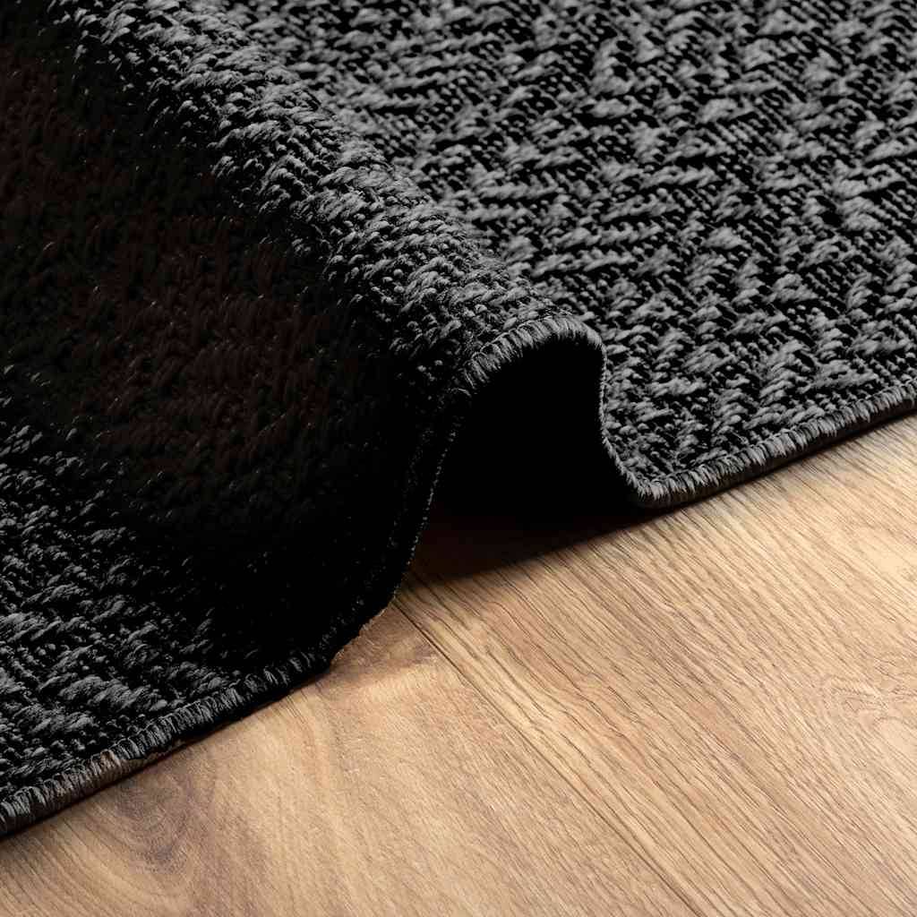 Grand Tapis Rectangulaire Aspect Jute en PP pour Grande Terrasse Jardin Anthracite 200x290 cm – ComfortXL Outdoor Living - Image 8