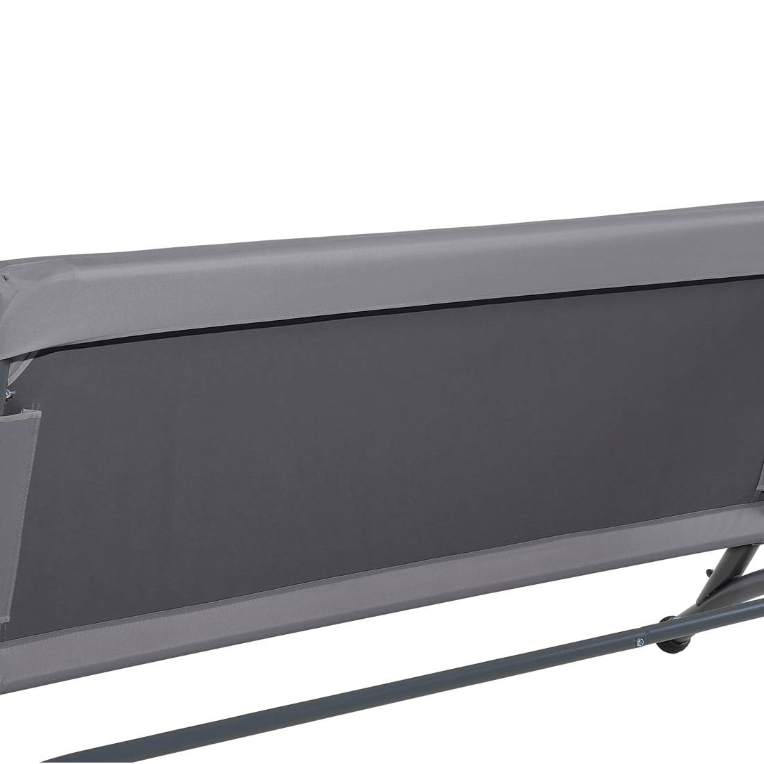 Beliani - Balancelle de Jardin ou Terrasse 3 Places en Acier et Tissu Gris Foncé avec Baldaquin Intégré pour Extérieur de Style Romantique et Campagne Beliani - Image 9