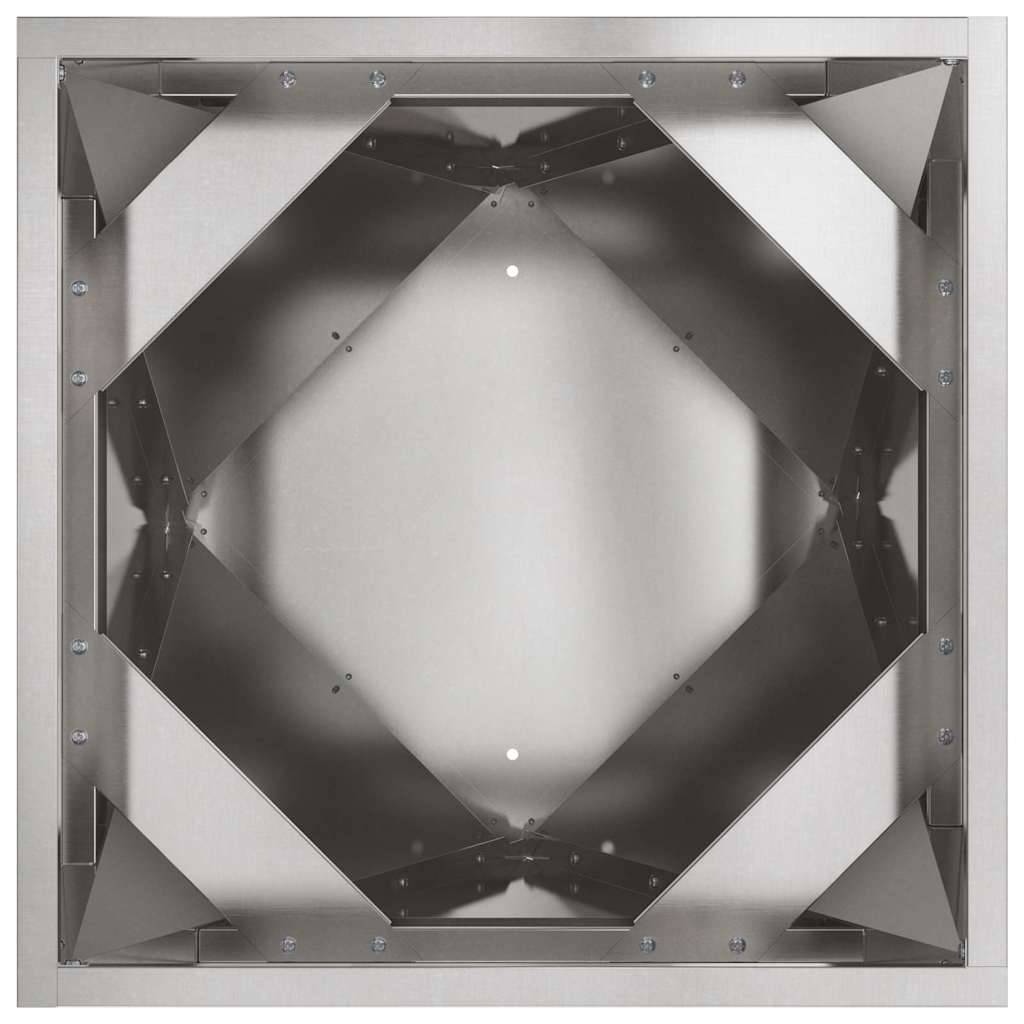 Jardinière acier inoxydable argent 50 x 50 x 75 cm - PANGIVO - Image 6