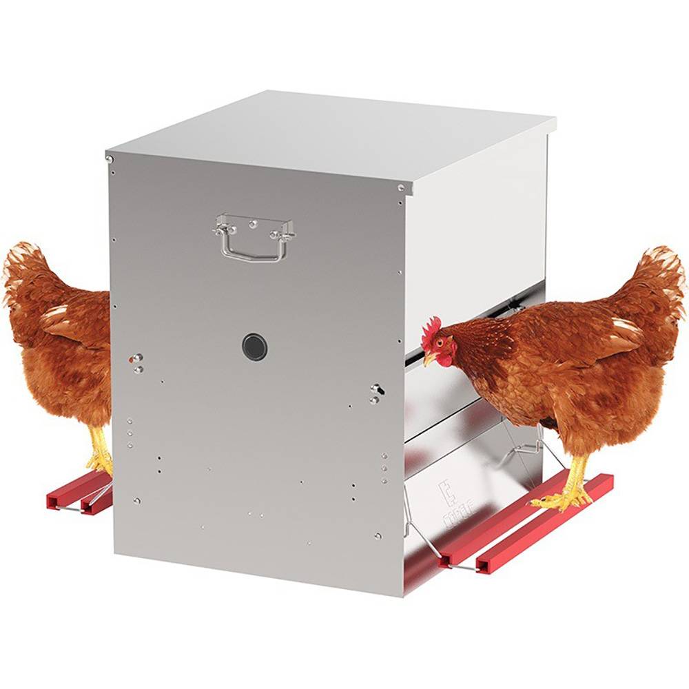 Copele - Mangeoire 2 côtés 50 kg pour 30 poules - Image 2
