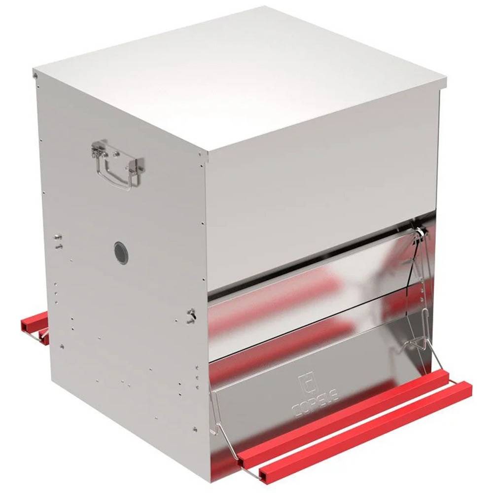 Copele - Mangeoire 2 côtés 50 kg pour 30 poules - Image 1