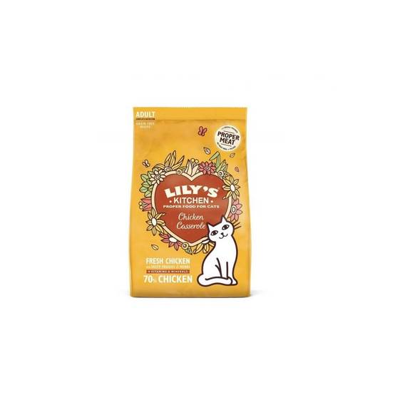 CROQUETTE CHAT SANS CEREALES POULET POISSON - LILY'S KITCHEN 800 g