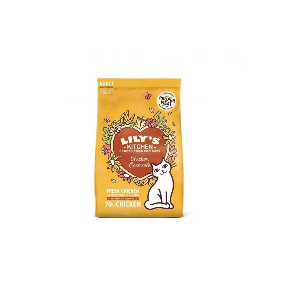 CROQUETTE CHAT SANS CEREALES  POULET POISSON - LILY'S KITCHEN 800 g