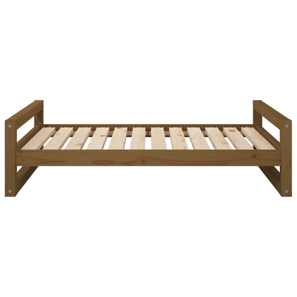 Vidaxl - Lit pour chien Marron miel 105,5x75,5x28 cm Bois de pin solide vidaXL 821490 - Image 6