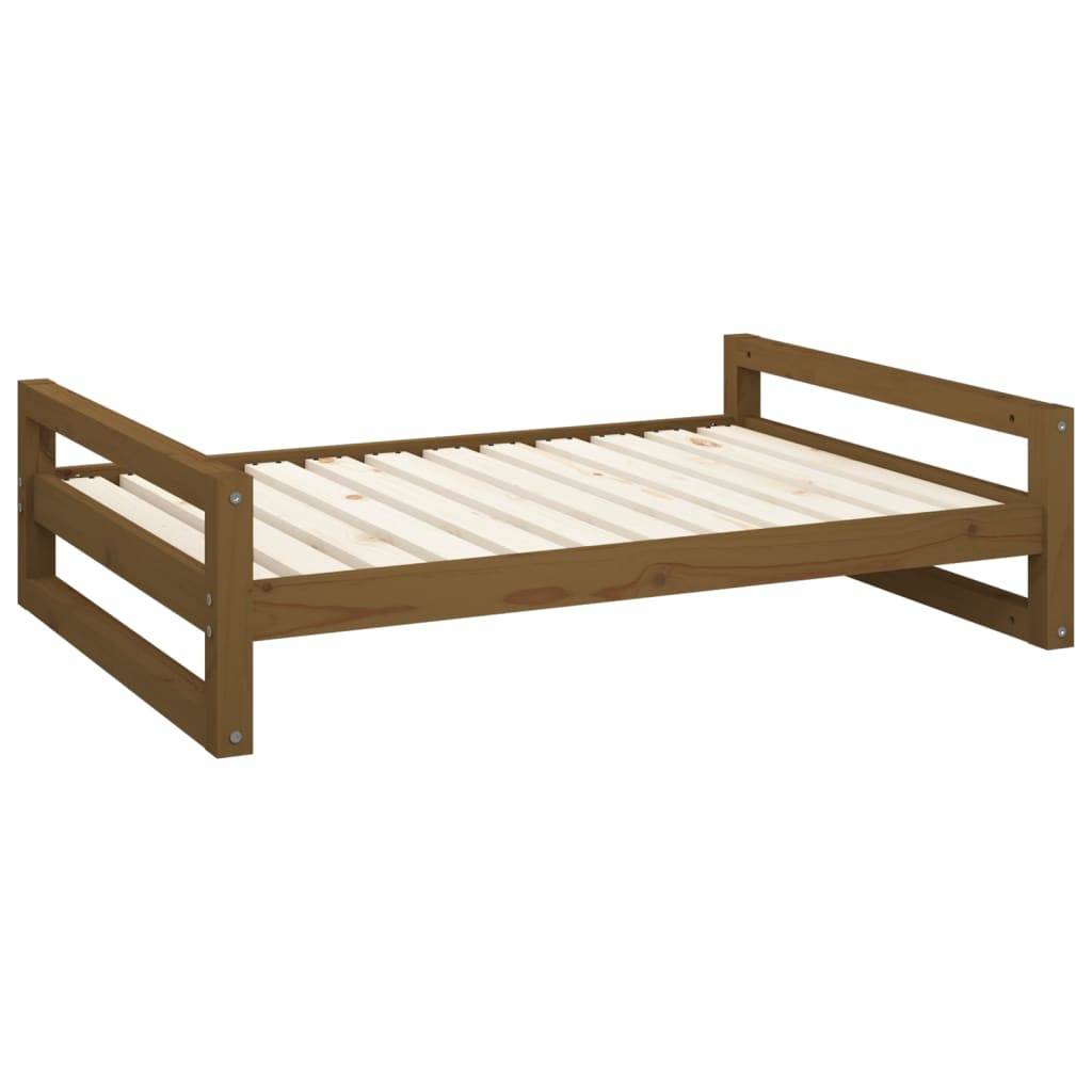 Vidaxl - Lit pour chien Marron miel 105,5x75,5x28 cm Bois de pin solide vidaXL 821490 - Image 2