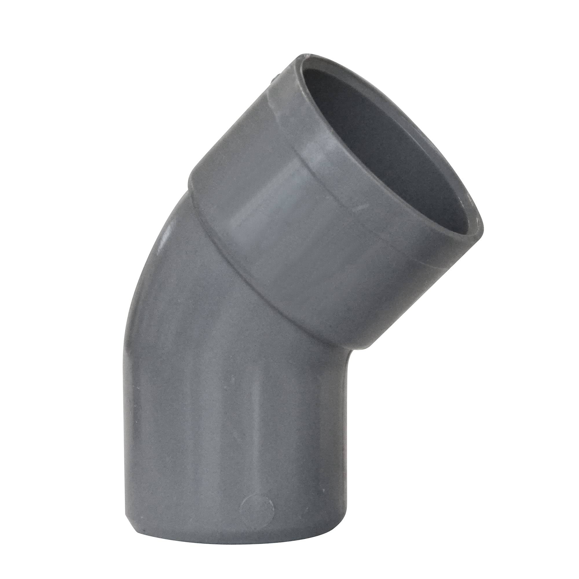 Jardibric - Jardibric - Coude PVC 45° Ø50 Mâle Femelle - Raccord Évacuation Eau - Coude Assainissement Canalisation - Image 1