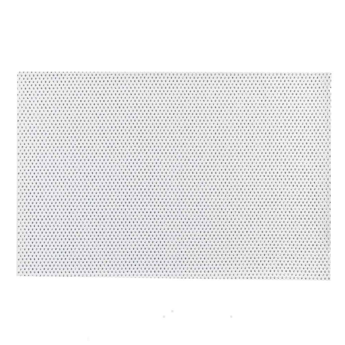 Paris Prix - Set de Table "Luxurious" 30x45cm Blanc & Argent - Image 1