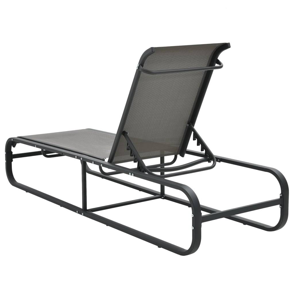 ComfortXL - Transat Aluminium Textilène Dossier Réglable Gris – ComfortXL Outdoor Living - Image 5