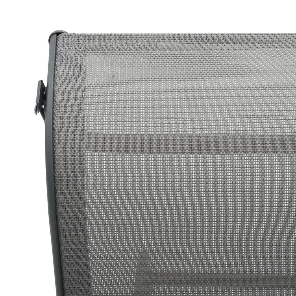 ComfortXL - Transat Aluminium Textilène Dossier Réglable Gris – ComfortXL Outdoor Living - Image 7