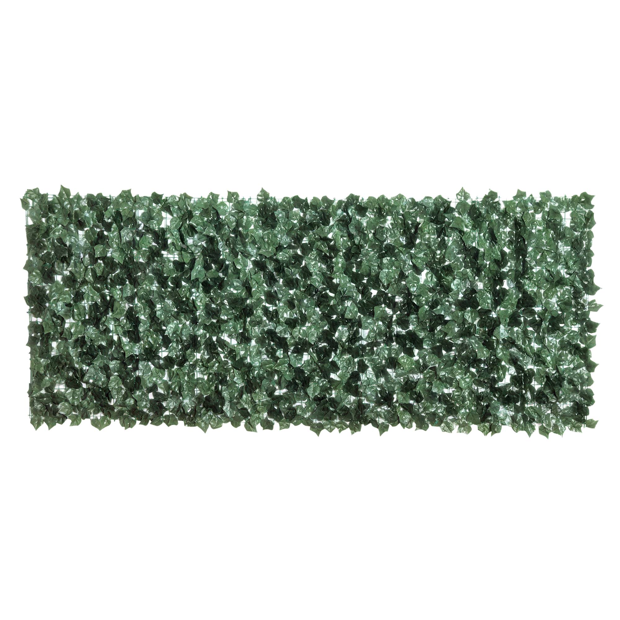 ComfortXL - Haie artificielle en PE 240 x 100 cm verte pour balcon et terrasse brise-vue - ComfortXL Outdoor Living - Image 1