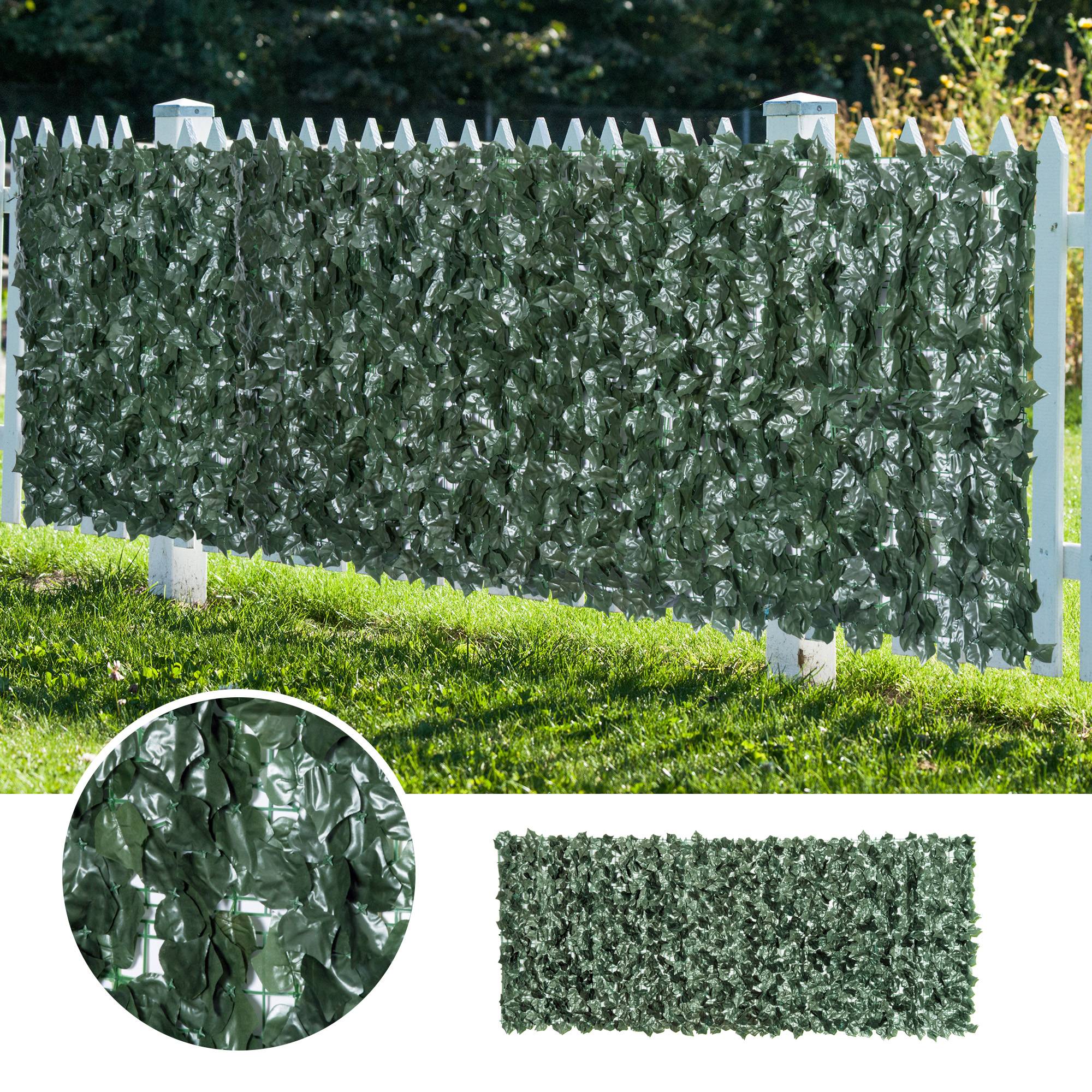 ComfortXL - Haie artificielle en PE 240 x 100 cm verte pour balcon et terrasse brise-vue - ComfortXL Outdoor Living - Image 9
