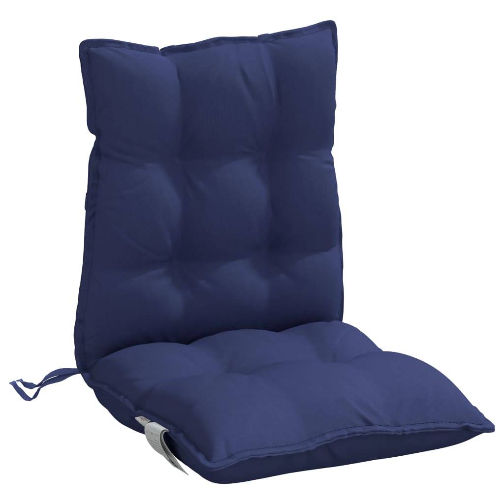 Maison Chic - Coussins de chaise à dossier bas lot de 6 bleu marine Maison Chic - Image 5