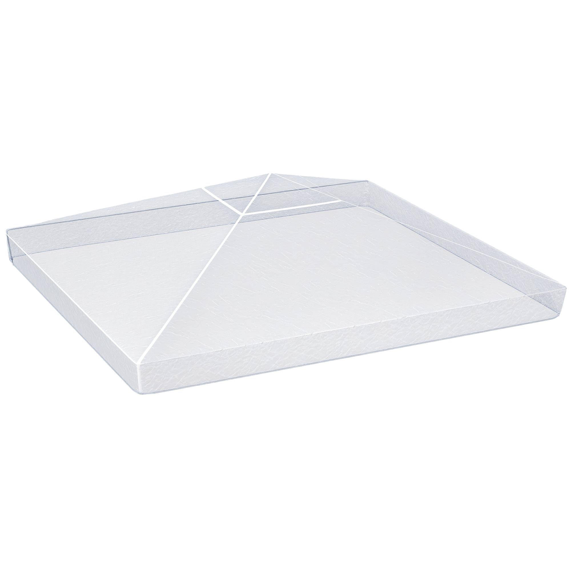 Housse de Protection Tonnelle 3x3m Bâche PVC Transparente Imperméable pour Toit de Pergola 300x300 cm - ComfortXL Outdoor Living - Image 1