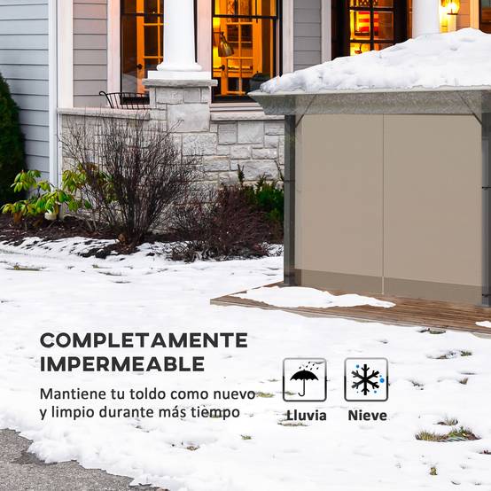 Housse de Protection Tonnelle 3x3m Bâche PVC Transparente Imperméable pour Toit de Pergola 300x300 cm - ComfortXL Outdoor Living - Image 6