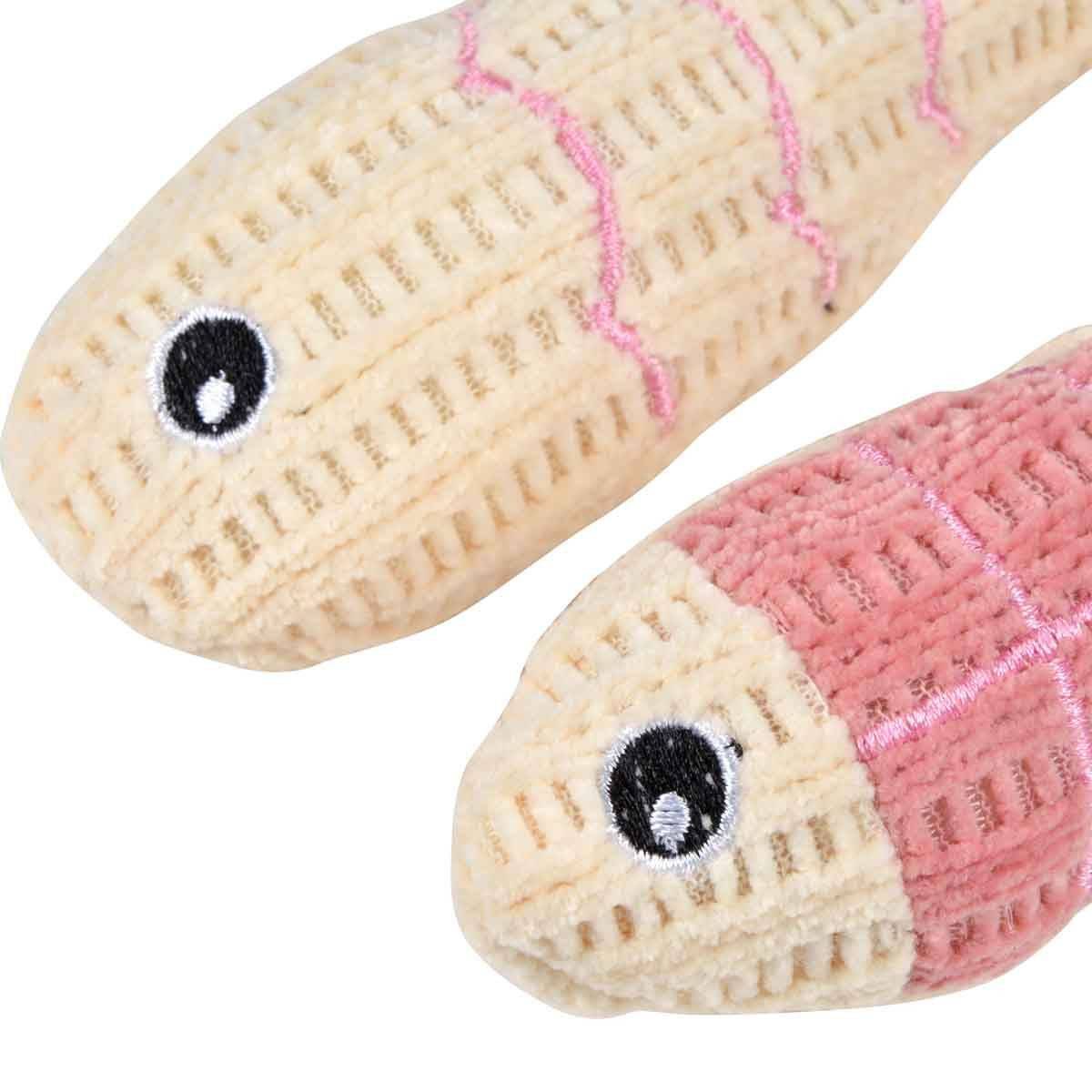 Love Story - Lot de 2 Jouets Poisson pour Chat "Boho Cat" 12cm Bois de Rose - Image 2