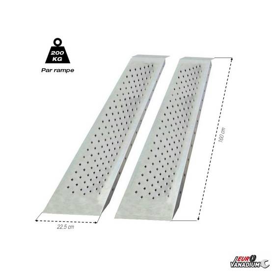 Rampe remorque acier 1,60 m - Vendu par 2 - Image 6