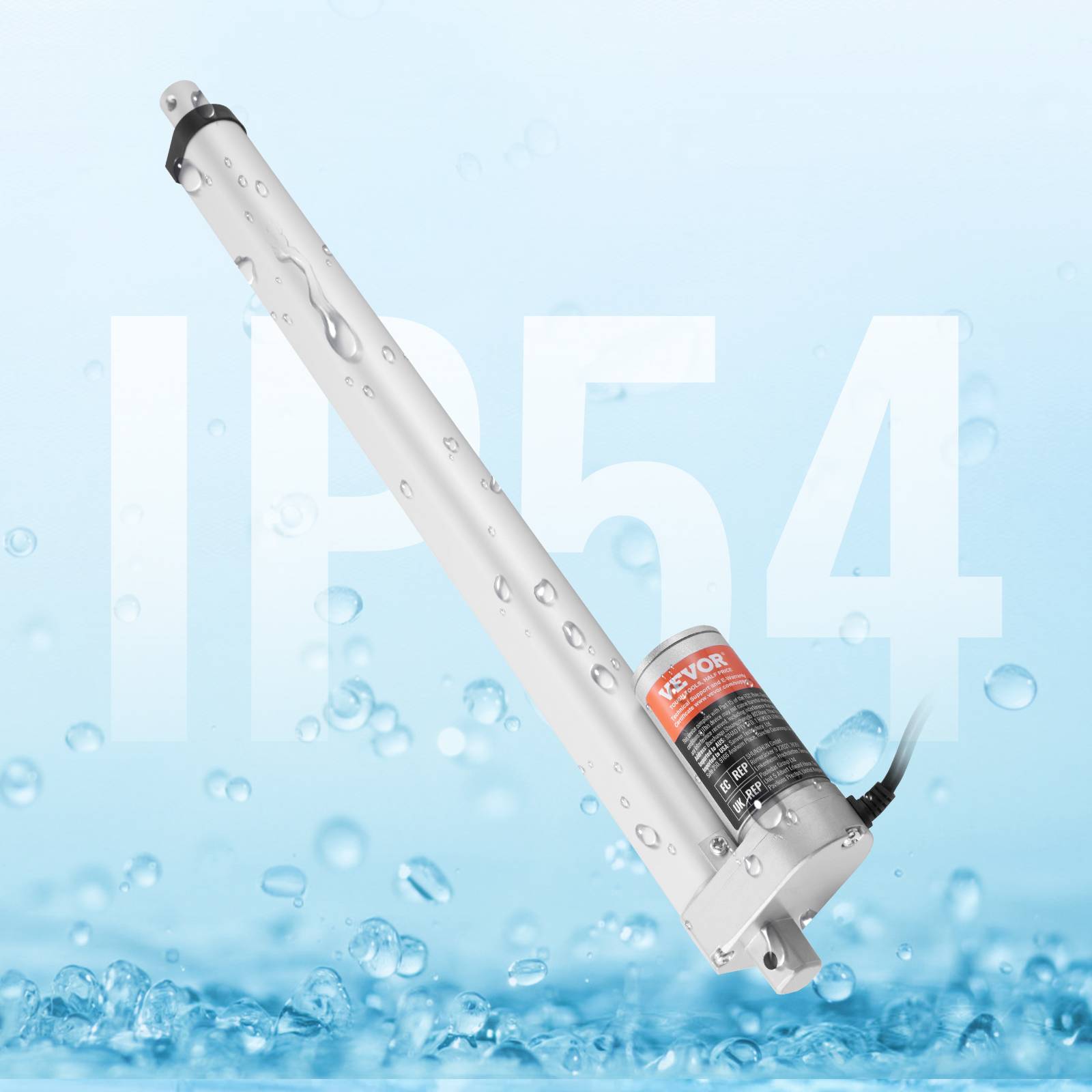 VEVOR Actionneur linéaire 12V 400mm 1500N 5mm/s, IP54, pour meubles, automatisation, équipements mécaniques. - Image 8