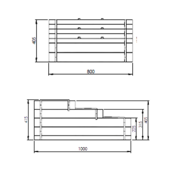 Jardipolys - Carré potager 3 étages bois autoclave - 371L Jardipolys - Image 4