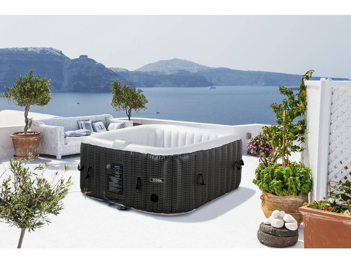 Spa Gonflable En Pvc "nice" - 4 Places - Marron/crème -habitat Et Jardin - Image 2