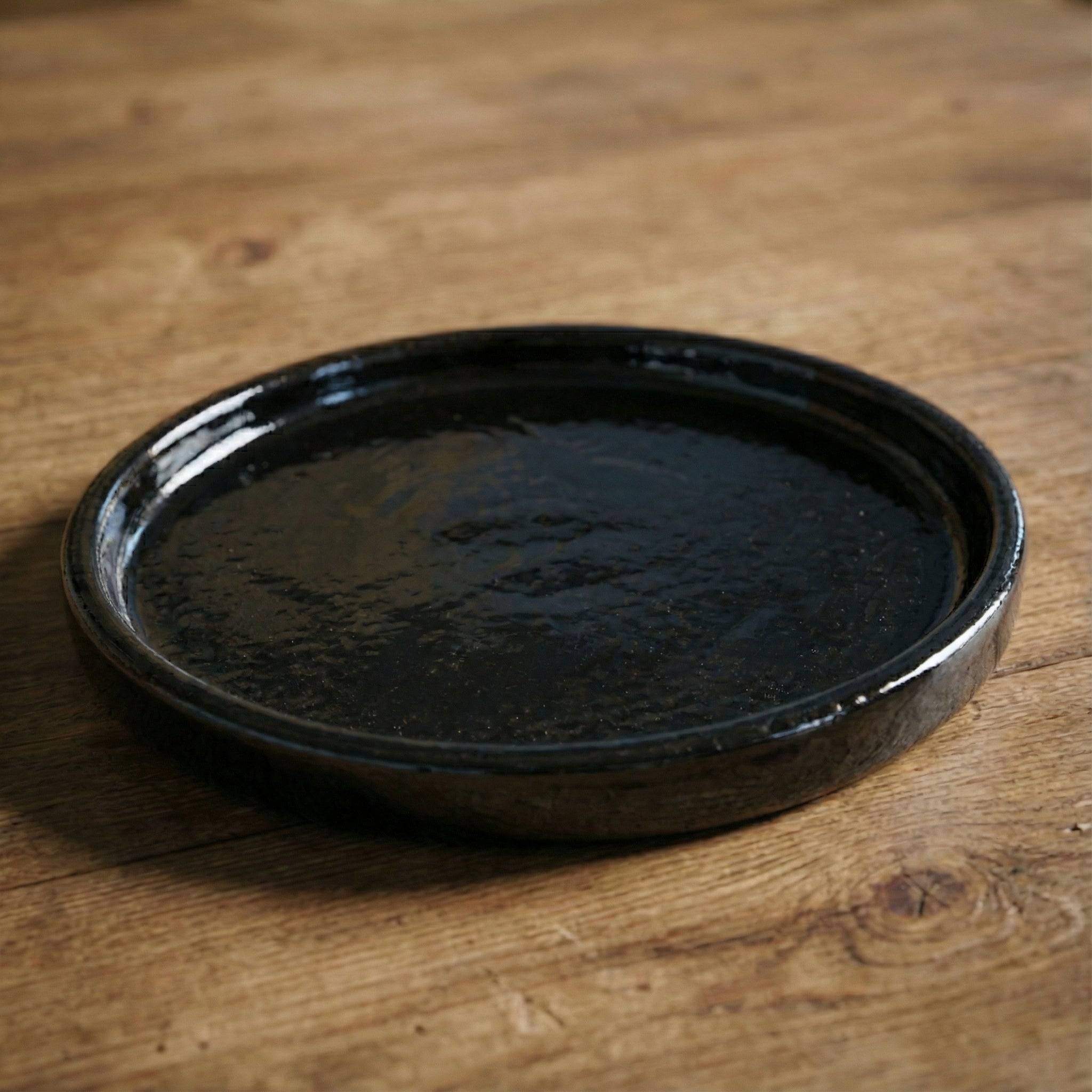 Provencelia - Soucoupe ronde 15cm noir
