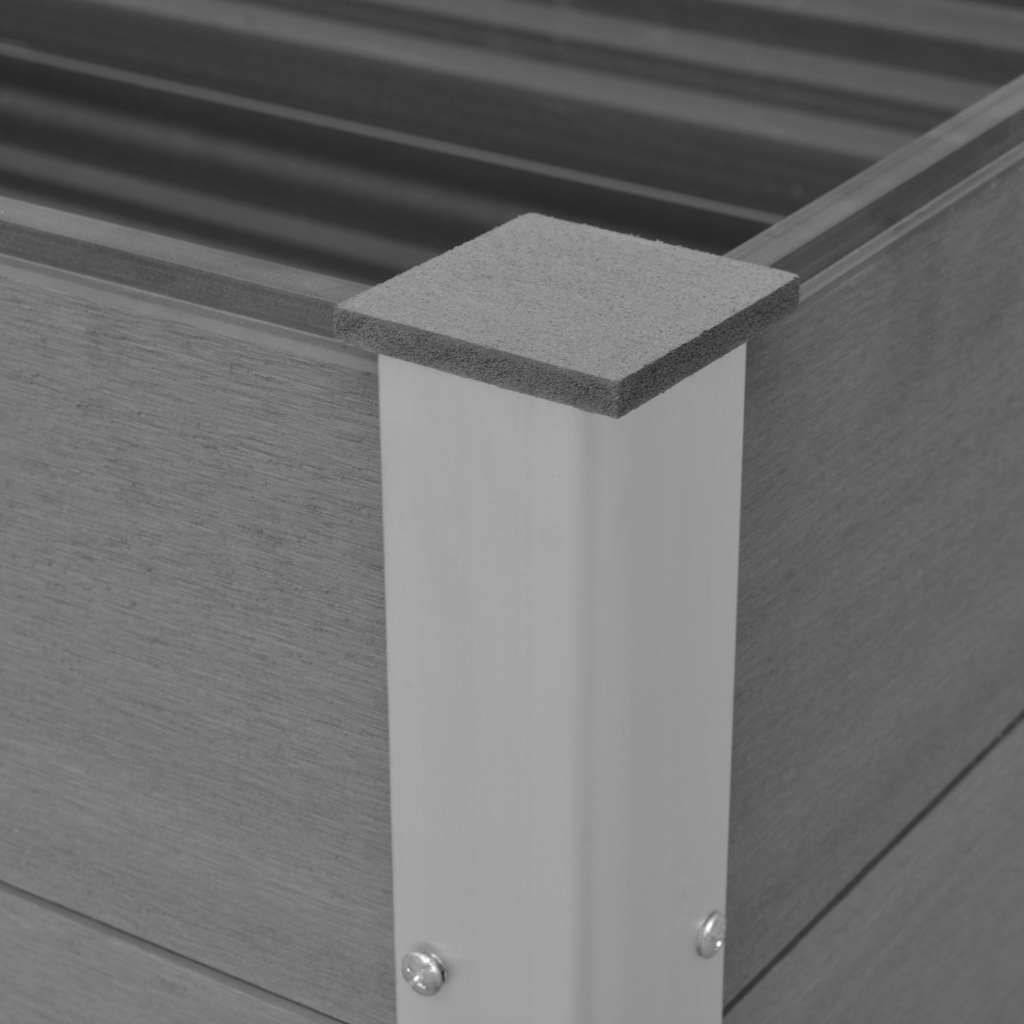 Vidaxl - Lit surélevé de jardin WPC 100x50x91 cm Gris vidaXL 43604 - Image 4