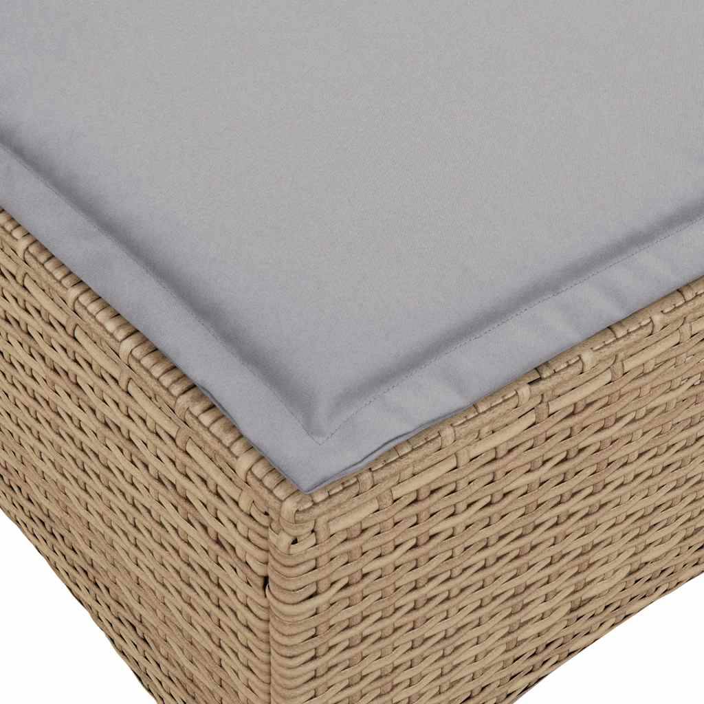 Grand Salon Angle Inclinable L Polyrotin Beige & Mécanisme Ajustable pour Relax sur le Patio Gris – ComfortXL Outdoor Living - Image 6