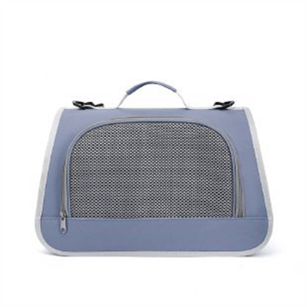 Sac de Transport pour Chat Pliable 41x26x26 cm Bleu - Confortable et Respirant pour Voyages - Lytech - Image 1
