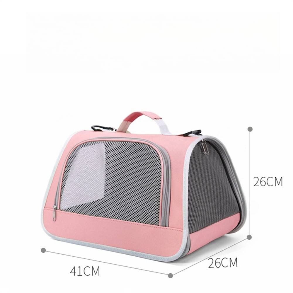Sac de Transport pour Chat Pliable 41x26x26 cm Bleu - Confortable et Respirant pour Voyages - Lytech - Image 3
