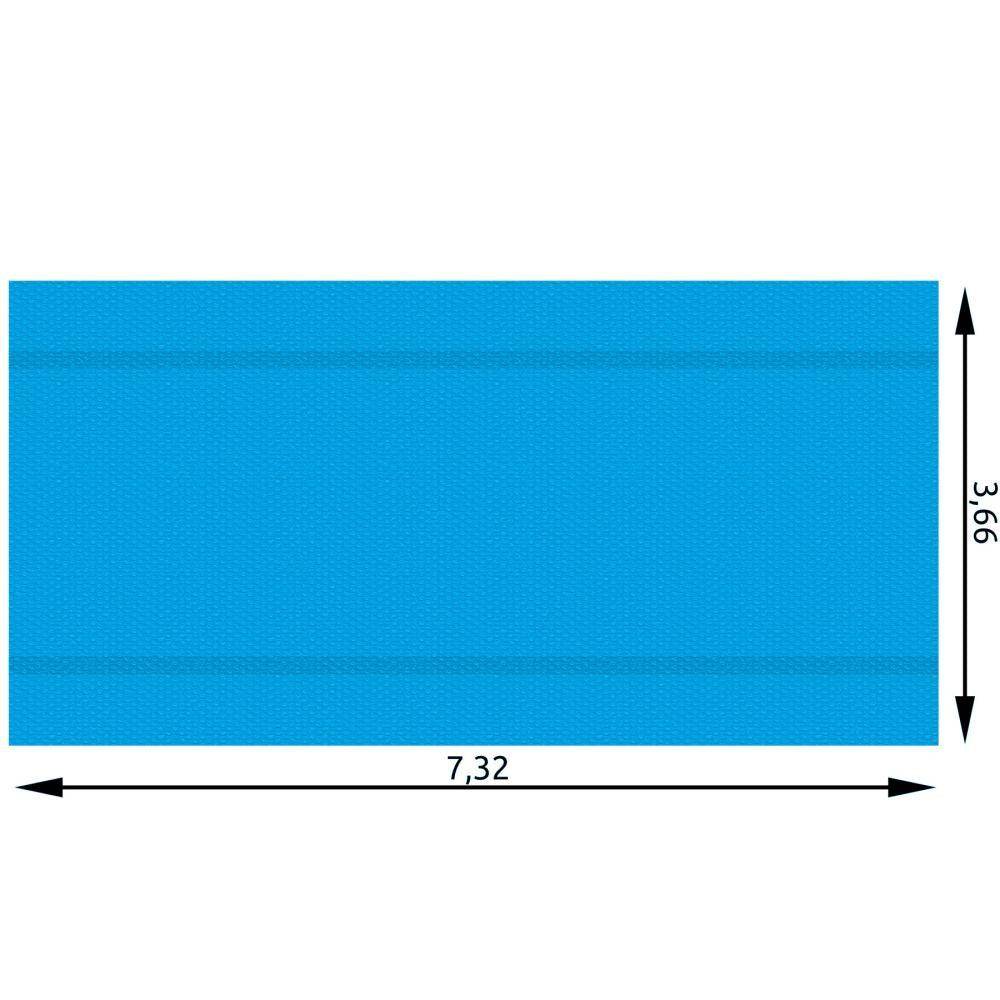 Bâche de piscine rectangulaire bleue 366 x 732 cm - Image 4
