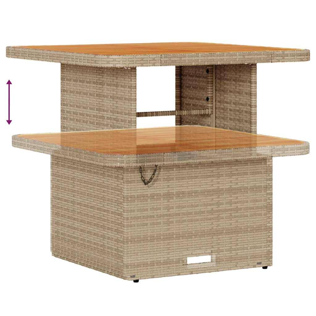 ComfortXL - Salon de Jardin Confort Rotin Synthétique 9 Pièces Table Carrée et Rangement Beige Crème – ComfortXL Outdoor Living - Image 9