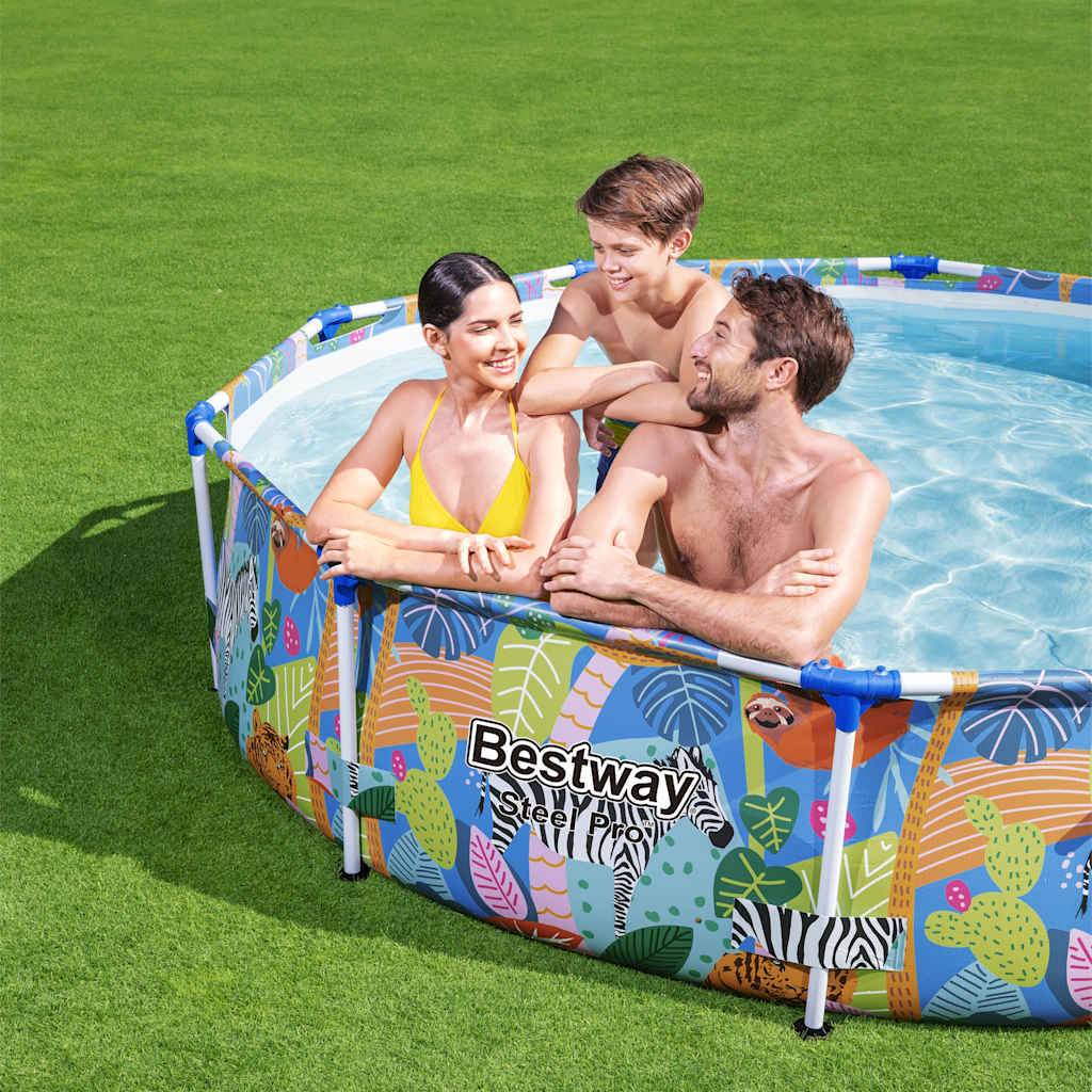 Ensemble de piscine - piscine hors sol Steel Pro Cadre 305x66 cm PC433 - Image 3