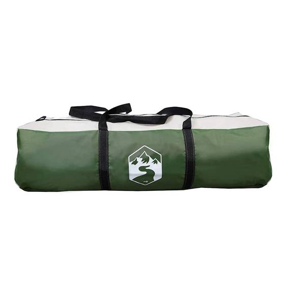 Très Grande Tente Familiale 10 Personnes Polyester 3 Chambres pour Camping en Groupe Vert – ComfortXL Outdoor Living - Image 9