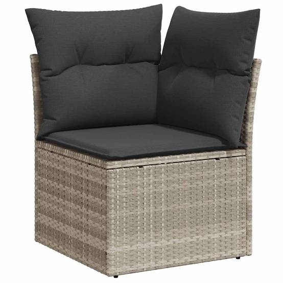 Vidaxl - Salon de jardin 8 pcs avec coussins gris clair résine tressée vidaXL 3274672 - Image 10