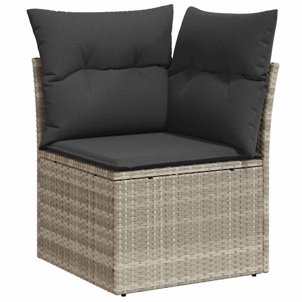 Vidaxl - Salon de jardin 8 pcs avec coussins gris clair résine tressée vidaXL 3274672 - Image 10