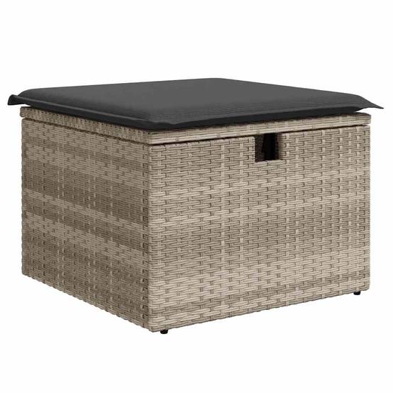 Vidaxl - Salon de jardin 8 pcs avec coussins gris clair résine tressée vidaXL 3274672 - Image 7