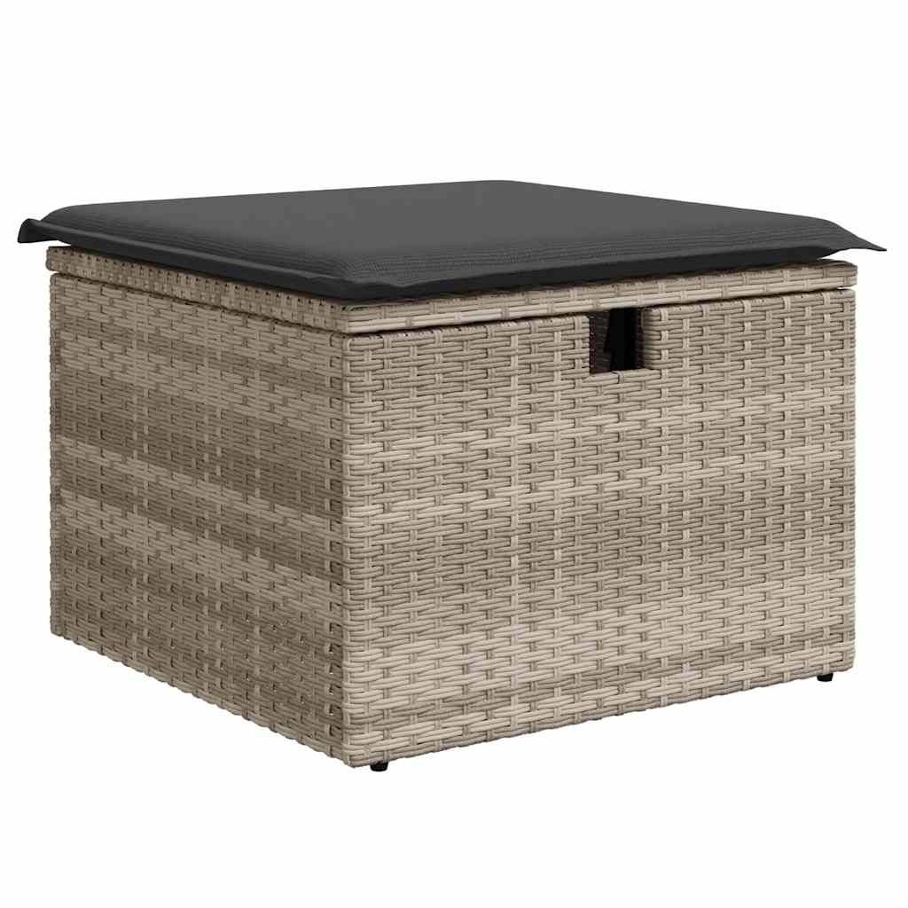 Vidaxl - Salon de jardin 8 pcs avec coussins gris clair résine tressée vidaXL 3274672 - Image 7
