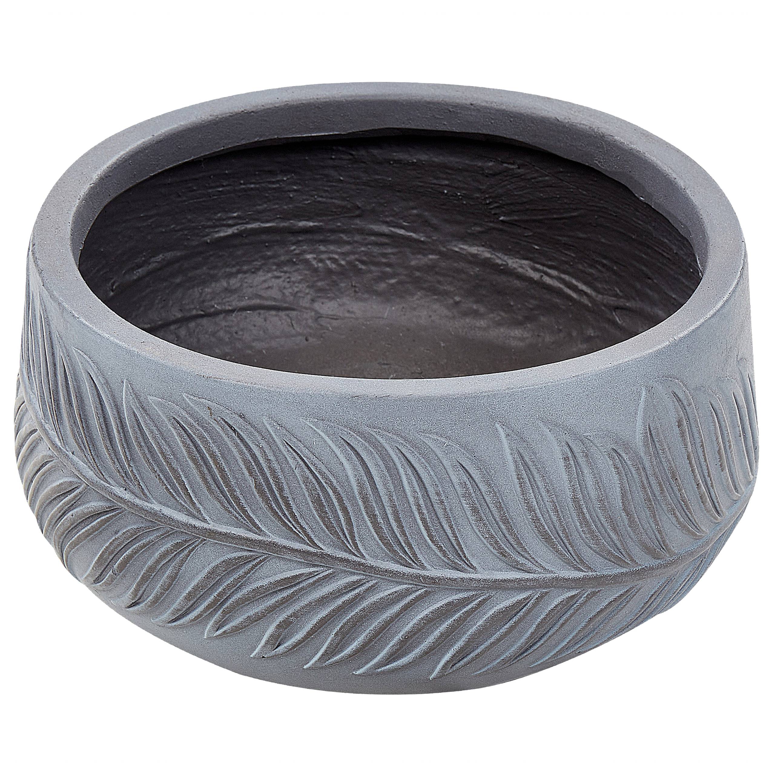Cache-pot d'extérieur Fibre d'argile Gris FTERO - Beliani - Image 3